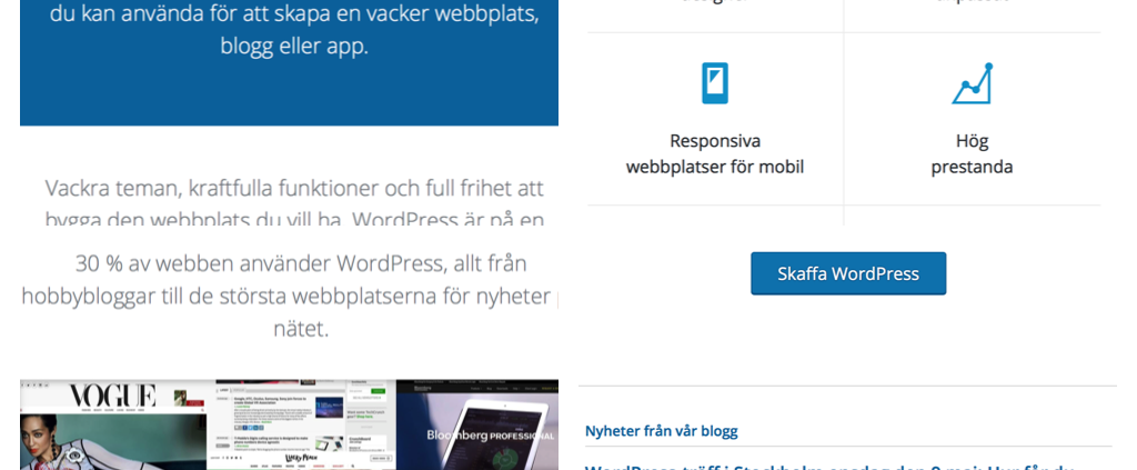 WordPress Mobilsajt